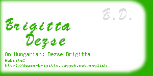 brigitta dezse business card